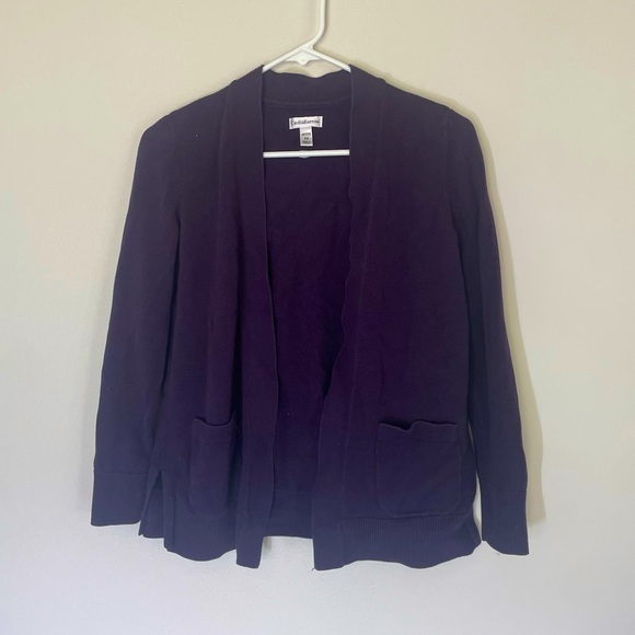 Croft&Barrow - PS Purple Short Cardigan - Picture 1 of 3